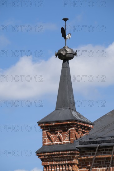 Decorated iron tower helmet, former paper factory and mill for the production of groundwood pulp board, UNESCO World Heritage Site Verla Factory Village, Maailmanperintökohde Verlan puuhiomo ja pahvitehdas, Verla Rapids, Kymenlaakso, near Kouvola, Finland