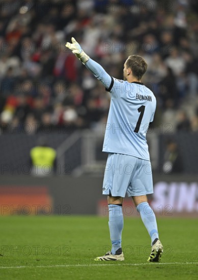 Goalkeeper Oliver Baumann GER (01) Gesture Gesture World Cup qualifier, international match, Germany v Luxembourg, PreZero Arena, Sinsheim, Baden-Württemberg, Germany