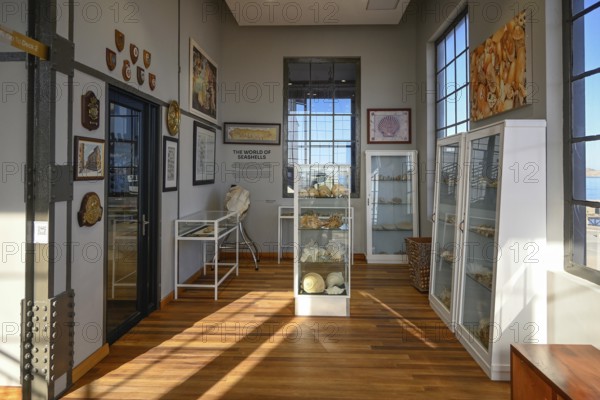 Exhibition room of the Namibia Maritime Museum, Africa's largest maritime museum, Old Power Station, former power station, Lüderitz, Karas Region, Namibia