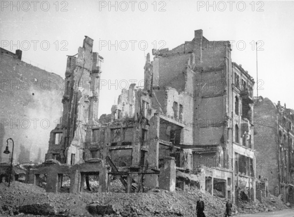 The destroyed Nuremberg, ruins, 1946