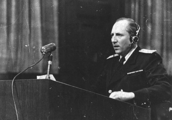 Soviet General Roman Andreyevich Rudenko at the Nuremberg Trial in 1946