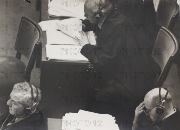 Nuremberg Trials, Prosecutor at work, Nuremberg 1946