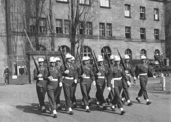 Nuremberg Trials, Changing of the guard of the American soldiers, Nuremberg 1946