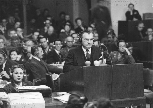 Nuremberg Trials, Nuremberg 1946, Chief Prosecutor Robert H. Jackson, USA, Nuremberg 1946