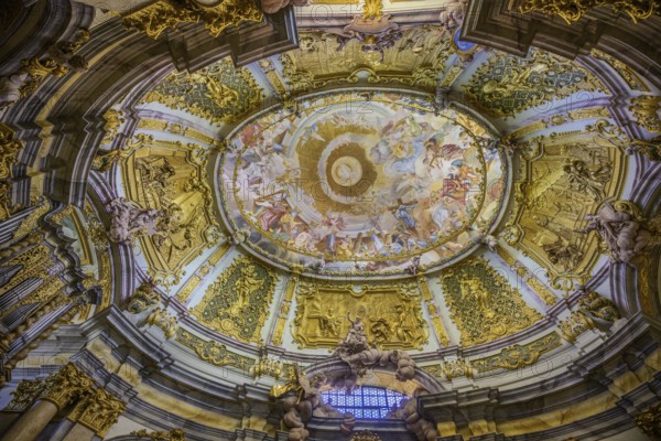 Innenaufnahme Kirche Kloster Weltenburg, Kelheim, Bayern, Deutschland
