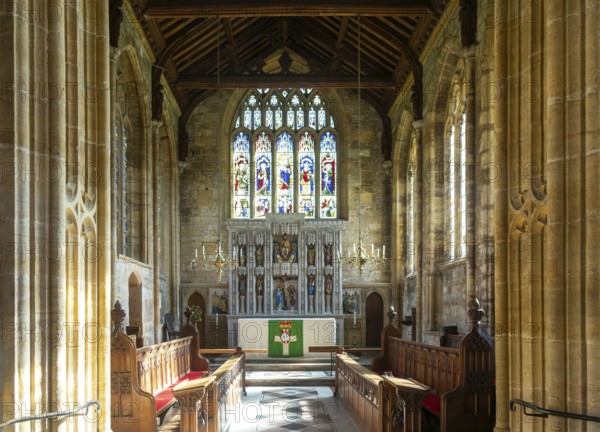 Interior of the Minster church of Saint Mary, Ilminster, Somerset, England, UK