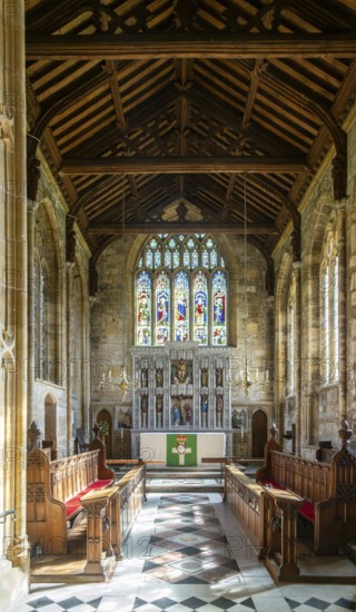 Interior of the Minster church of Saint Mary, Ilminster, Somerset, England, UK