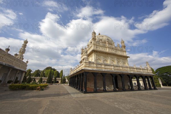 Gumbaz or mausoleum of Tipu Sultan and his family, Srirangapatna, Karnataka, India
