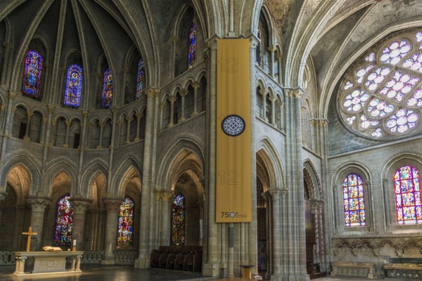 Interior view, Notre-Dame Cathedral, Lausanne, Switzerland
