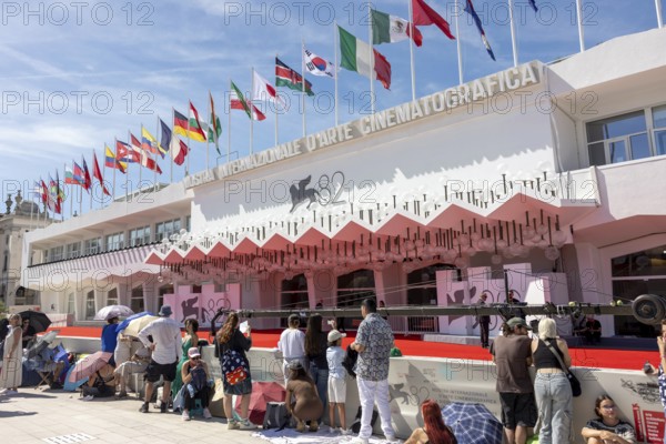 Venice, Italy - 3 September 2025: Palazzo del Cinema during the 82nd Venice International Film Festival