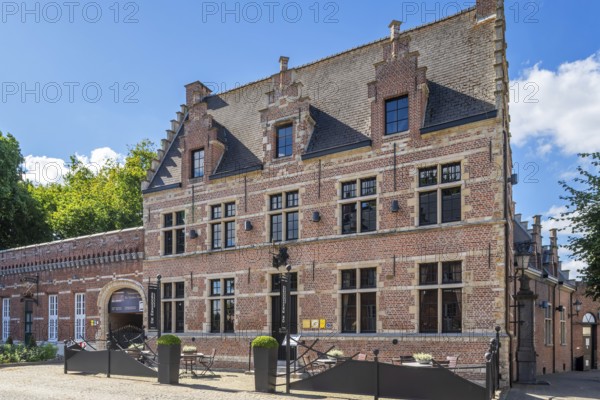 Restaurant De Eenhoorn, 16th century house in the picturesque village centre of Bazel near Kruibeke, East Flanders, Belgium
