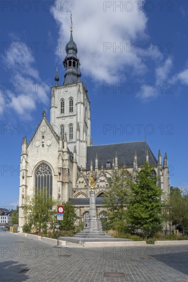 14th century Onze-Lieve-Vrouw-ten-Poelkerk, Brabantine Gothic Church of Our Lady ten Poel in the city Tienen, Tirlemont, Flemish Brabant, Belgium