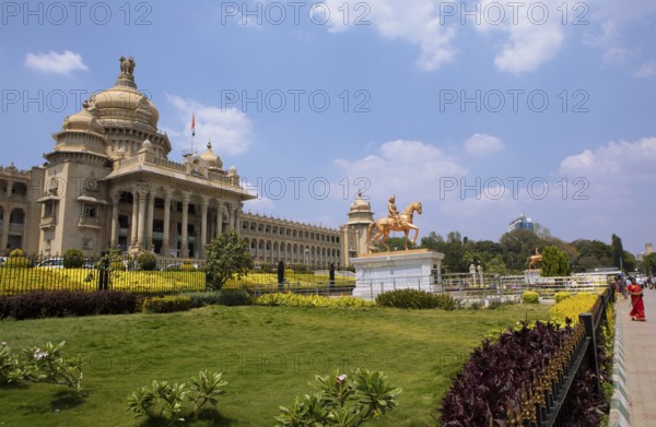 Vidhana Souda or Government Palace of Karnataka, Begaluru or Bangalore, Karnataka, India