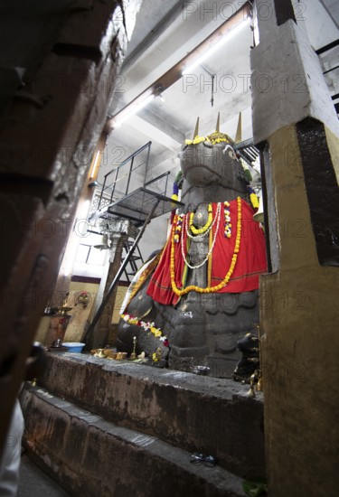 Hindu Basavanagudi Bull Temple, Begaluru or Bangalore, Karnataka, India