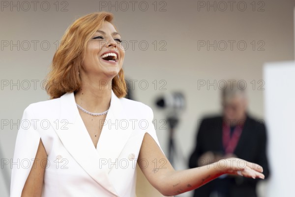 Venice, Italy - 2 September 2025: Federica Zacchia during the red carpet of - A house of Dynamite - during the 82nd Venice International Film Festival