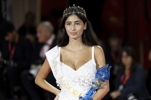 Venice, Italy - 3 September 2025: Ginevra De Biasi during the red carpet of - Cartier Glory To The Filmmaker Award 2025 and In the Hand of Dante - during the 82nd Venice International Film Festival
