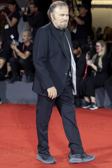 Venice, Italy - 3 September 2025: Franco Nero during the red carpet of - Cartier Glory To The Filmmaker Award 2025 and In the Hand of Dante - during the 82nd Venice International Film Festival
