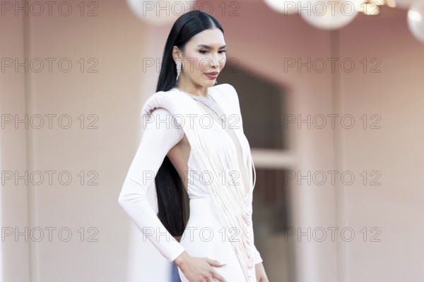 Venice, Italy - 1 September 2025: Zarina Yeva during the red carpet of - The Smashing Machine - during the 82nd Venice International Film Festival