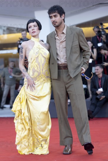 Venice, Italy - 1 September 2025: Halsey and Avan Jogia during the red carpet of - The Smashing Machine - during the 82nd Venice International Film Festival