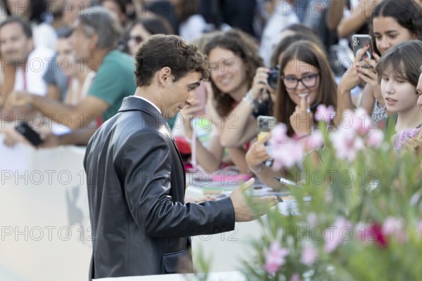 Venice, Italy - 3 September 2025: Miguel Herran during the red carpet of - Duse - during the 82nd Venice International Film Festival