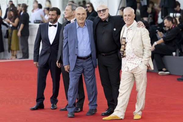 Venice, Italy - 3 September 2025: Vincenzo Pirrotta, Federico Pacifici during the Red Carpet of - Duse - during the 82nd Venice International Film Festival