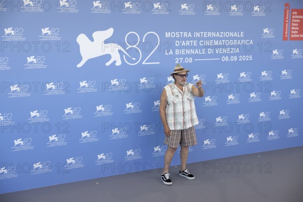 Venice, Italy - 3 September 2025: Julian Schnabel during the Photo Call of - In the Hand of Dante - during the 82nd Venice International Film Festival