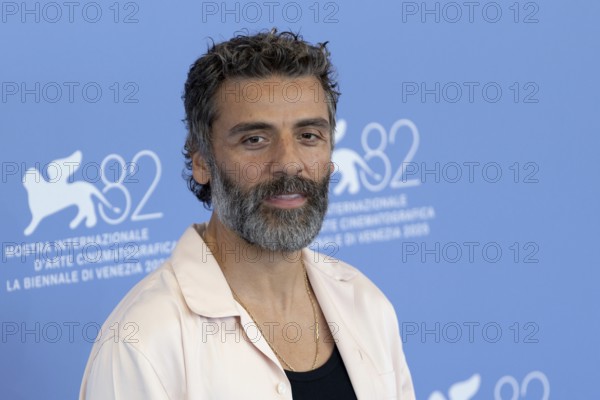 Venice, Italy - 3 September 2025: Oscar Isaac during the Photo Call of - In the Hand of Dante - during the 82nd Venice International Film Festival