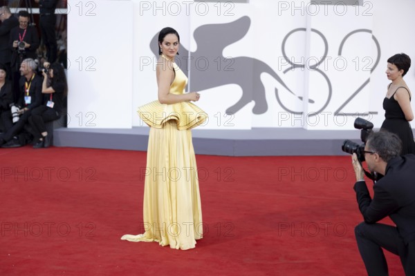 Venice, Italy - 3 September 2025: Noemie Merlant during the red carpet of - Duse - during the 82nd Venice International Film Festival