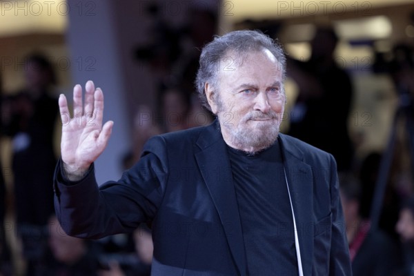 Venice, Italy - 3 September 2025: Franco Nero during the red carpet of - Cartier Glory To The Filmmaker Award 2025 and In the Hand of Dante - during the 82nd Venice International Film Festival