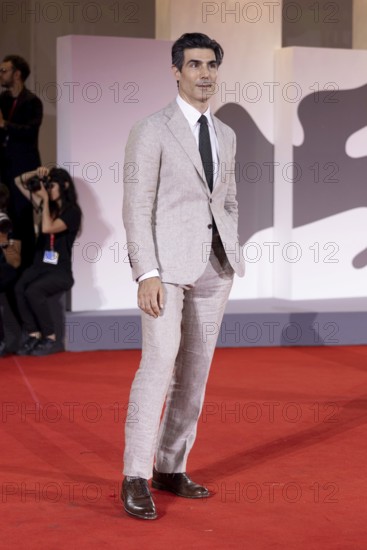 Venice, Italy - 3 September 2025: Louis Cancelmi during the red carpet of - Cartier Glory To The Filmmaker Award 2025 and In the Hand of Dante - during the 82nd Venice International Film Festival