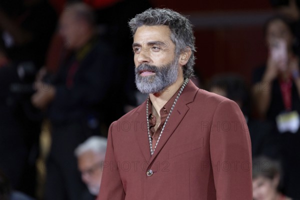 Venice, Italy - 3 September 2025: Oscar Isaac during the Red Carpet of - Cartier Glory To The Filmmaker Award 2025 and In the Hand of Dante - during the 82nd Venice International Film Festival