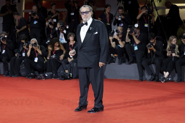 Venice, Italy - 3 September 2025: Julian Schnabel during the Red Carpet of - Cartier Glory To The Filmmaker Award 2025 and In the Hand of Dante - during the 82nd Venice International Film Festival