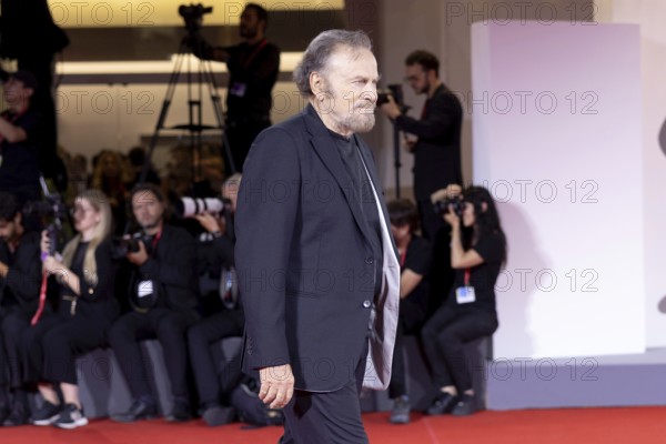 Venice, Italy - 3 September 2025: Franco Nero during the red carpet of - Cartier Glory To The Filmmaker Award 2025 and In the Hand of Dante - during the 82nd Venice International Film Festival