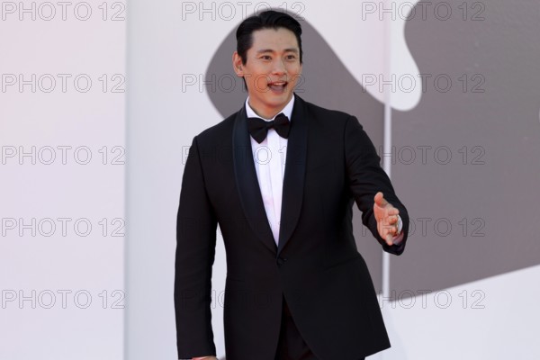 Venice, Italy - 3 September 2025: Teo Yoo during the red carpet of - The Voice Of Hind Rajab - during the 82nd Venice International Film Festival