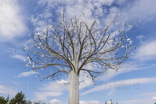 Promega GmbH, headquarters in Walldorf, Germany. Sound artwork on the company premises by David Rousseau. Walldorf Baden-Württemberg, Germany