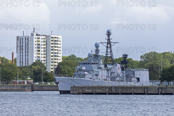 Bundeswehr frigate Karlsruhe, harbour, Kiel, Schleswig-Holstein, Germany