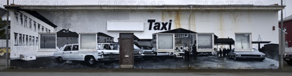 Street art in Keflavik, Reykjanesbær, Iceland