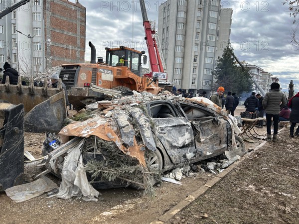 Buildings and public properties severely damaged by the powerful earthquake that struck Turkey, leaving widespread destruction and loss. Kahramanmaras, Turkey. February 6, 2023, Kahramanmaras, Turkey