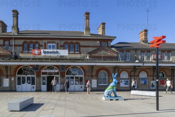 Ipswich railway station building, Ipswich, Suffolk, England, UK