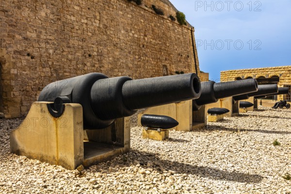 Fort St. Elmo, fortress on the northern tip built in 1670 by the Order of Malta to fortify the harbour, houses the National War Museum of Military History, Valletta, UNESCO World Heritage Site, Malta