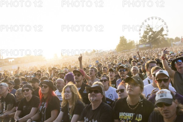 Festival visitors at the Highfield Festival on Saturday, Störmthaler See, 16.08.2025
