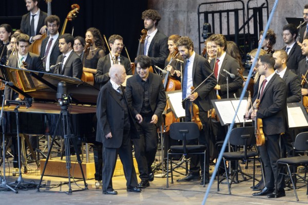 West-Eastern Divan Orchestra - Daniel Barenboim and Lang Lang, Classical, open air on 10 August 2025, Waldbühne, Berlin, Germany < english> West-Eastern Divan Orchestra - Daniel Barenboim & Lang Lang, Classical, open air on August 10, 2025, Waldbühne, Berlin, Germany