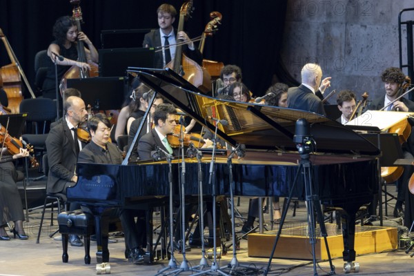 Lang Lang, Pianist, West-Eastern Divan Orchestra - Daniel Barenboim and Lang Lang, Classical, open air on 10 August 2025, Waldbühne, Berlin, Germany < english> West-Eastern Divan Orchestra - Daniel Barenboim & Lang Lang, Classical, open air on August 10, 2025, Waldbühne, Berlin, Germany