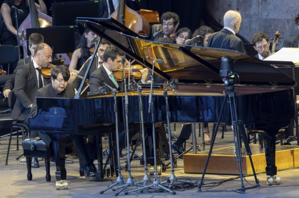 Lang Lang, Pianist, West-Eastern Divan Orchestra - Daniel Barenboim and Lang Lang, Classical, open air on 10 August 2025, Waldbühne, Berlin, Germany < english> West-Eastern Divan Orchestra - Daniel Barenboim & Lang Lang, Classical, open air on August 10, 2025, Waldbühne, Berlin, Germany