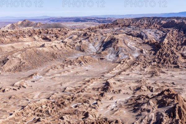 View of the Cordillera de la Sal from the Mirador de Kari, Piedra del Coyote, San Pedro de Atacama, San Pedro de Atacama, Región de Antofagasta, Chile