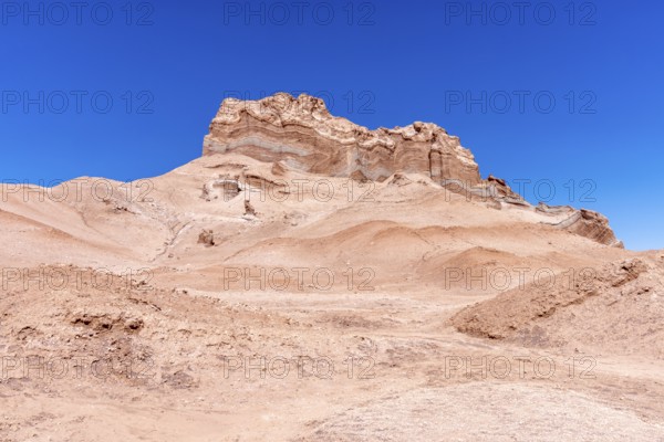 Rock formation in the Valle de la Luna, San Pedro de Atacama, San Pedro de Atacama, Región de Antofagasta, Chile