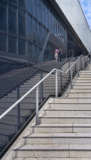 Stairs to San-Francisco-Straße at Westfield Shopping Centre, Hamburg, Germany