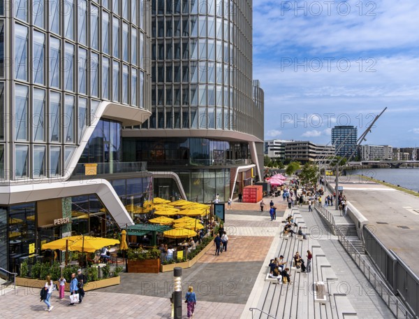 Staircase at Überseeplatz, Westfield Shopping Centre, Hamburg, Germany