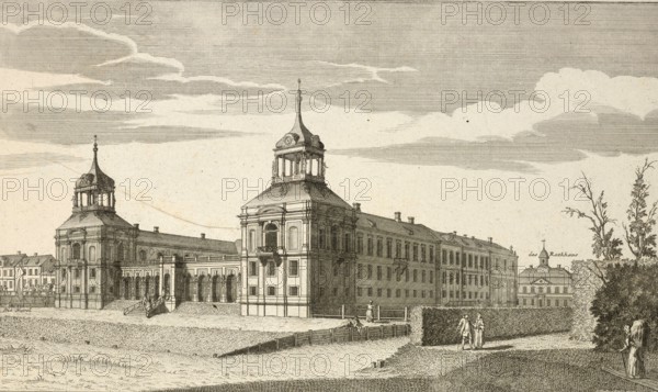 Royal Prussian pleasure palace at Oranienburg, Brandenburg, Germany, around 1880, digitally restored reproduction of a 19th century illustration, historical, exact date unknown