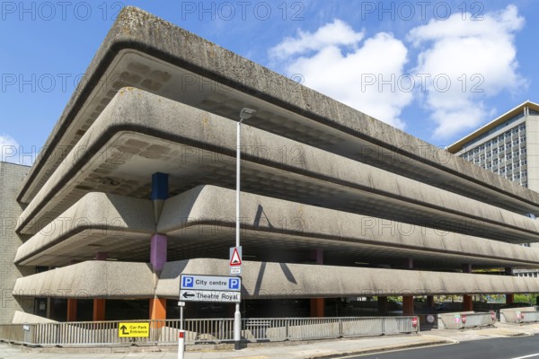 Theatre Royal multi-storey car park, Princess Way, Plymouth, Devon, England, UK
